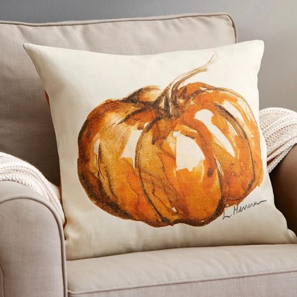 Pottery Barn Other - Pottery Barn Painted Pumpkin Patch Pillow Cover